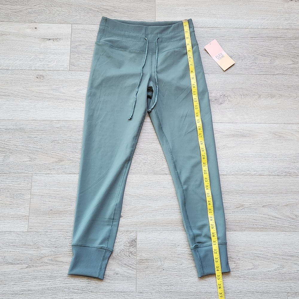 Flex Time by Thrive Societe Sage Green  Drawstring Leggings Womens Medium Yoga - Picture 7 of 9